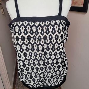 Blouson style swim top